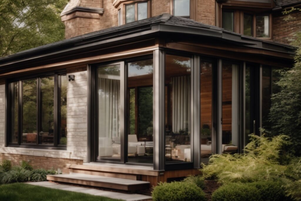 Chicago home with residential window tinting, energy-efficient, protects against UV rays