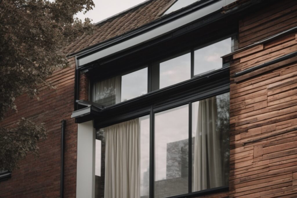 urban home with heat reduction window film installed